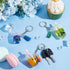 OLYCRAFT 204pcs Mini Cup Keychain Kit Bubble Tea Accessories Set Pendant Charms with Rings Tassels Straws for DIY Earring Making...