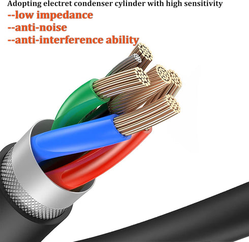 NHOPEEW 3.5mm Car Microphone for Car Stereo Universal Portable 5ft Lavalier Clip Mic for Vehicle Head Unit Bluetooth Radio...