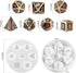 Large Dice Resin Molds DND Silicone Molds Set of 7 Dice Epoxy Resin Molds Dice Silicone Molds for DIY Dices Making Table Board Game Role Playing G...