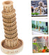 Amosfun 3pcs Leaning Tower of Pisa Model Resin Decoration Tower Collectible Figure Fish Tank Landscape Architecture Building Model Fish Tank Tower...