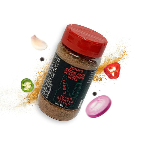 John’s Steak and Seasoning Spice, Spicy Steak Seasoning, Medium Heat Seasoning Blend For Pork Chops, Burgers, Chicken, Potatoes, and More, Gluten-...