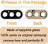 Back Rear Glass Camera Lens Replacement with Tool Kit & Camera Cover for iPhone Xs...
