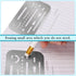 Clabby 4 Pieces Erasing Shield Stainless Steel Drawing Template Shield Drafting Tools with 26 Openings or 27 Openings for Mechanical Drawing Engin...