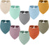 Accmor 10 Pack Muslin Baby Bibs Baby Bandana Drool Bibs 100% Cotton Baby Bibs for Teething and Drooling, Soft Bibs for Baby Girls Boys...