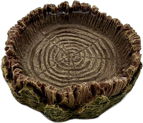 Small Reptile Food Bowl Water Dish, 2 Pack Reptile Feeding Food Bowls for Bearded Dragon Gecko Lizard Frog Hermit Crab Snail Toad...