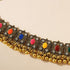 Chargances Indian Jhumka Jhumki Necklace Bollywood Wedding Traditional Bell Beaded Choker Necklace for Women Bridal Halloween (Colorful)...