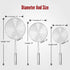 Hiware Extra Large Spider Strainer Skimmer Spoon for Frying and Cooking - Set of 3 Stainless Steel Wire Pasta Strainer with Long Handle, Professio...