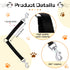 4 Pieces No Tangle Dog Leash Couplers Black Double Clip Leash for Dogs Two Clasp Dog Double Leashes 0.6 Inch Wide Heavy Duty Nylon Leash Splitter ...