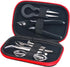 DIY Tool Kit, 9 in 1 Tweezers Pliers Winding Rods Screwdriver Steel Brush with Zipper Case Bag, for Home and Jewelry Repairs...