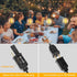 Outdoor String Lights 27FT G40 LED Globe Patio Lights with 13+1 Waterproof Edison Bulbs, Shatterproof Connectable Hanging Lights for Outside Backy...