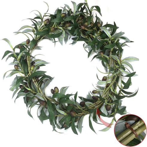 SHACOS 4 PCS 28 inch Artificial Olive Branches for Vases Greenery Olive Stems Faux Tree Branch Twig for Home Wedding Shop Office Garden Decor DIY ...