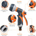 Garden Hose Nozzle, Water Hose Nozzle Spray, Heavy Duty Water Spray Gun High Pressure Washer Sprayer with 8 Patterns, Suitable for Watering Garden...
