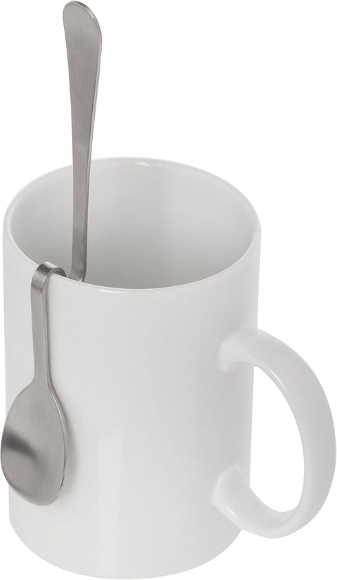 HIC Harold Import Co. Hanging Coffee and Tea Spoon Beverage Stirrer, Stainless Steel, 5.5-Inch -HIC, Set of 1...
