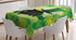 Ambesonne St. Patrick's Day Tablecloth, Leprechaun Hat and Shoes Costume with Pot of Gold with Shamrock Leaves, Dining Room Kitchen Rectangular Ta...