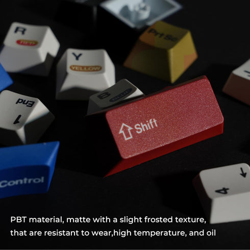 XVX Retro PBT Keycaps, Custom Key caps, Cherry Profile Dye Sublimation Keycap Set Suitable for 60% 65% 75% 100% Cherry Gateron MX Switches Mechani...