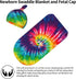 Tie Dye Colorful Rainbow Newborn Swaddle Blankets Beanie Hat Sets Soft and Stretchy Baby Blanket Swaddle Sack for Baby Shower Infant Boy and Girl...