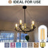 Leools Dimmable E26 led Bulb 8W Equal 75 watt Vintage LED Edison Bulb Clear Glass AC120V 2700K 800LM T14 LED Bulb for Ceiling Fan Light Bulbs, Pen...
