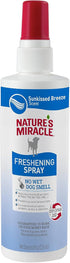 Nature's Miracle Freshening Spray For Dogs Freshens Dog’s Coat Between Baths And Neutralizes Tough Odors With Sunkissed Breeze Scent, 8 Ounces...