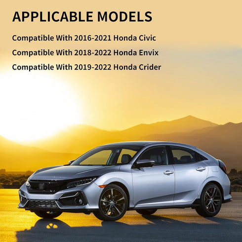 Passenger Side Mirror Replacement for 2016-2021 Honda Civic, 2018-2022 Honda Envix, 2019-2022 Honda Crider Mirrors Glass - Convex Mirror Glass, Ri...