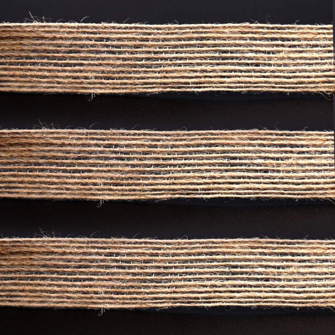 4 Rolls of Natural Burlap Fabric with Burlap Ribbon for Christmas Tree Gift Wrapping Wedding Event Party Home Bows Crafts Decoration, 11 Yards Lon...