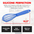 Chef Craft Premium Silicone Wire Cooking Whisk, 10.5 inch, Blue...