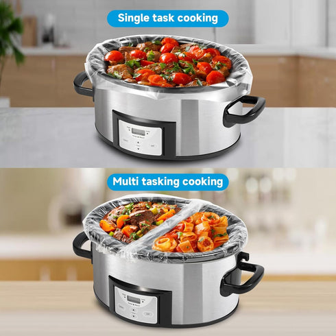 Slow Cooker Liners 3-8 Quart, Cooking Bags Large Size 13"x 21", Slow Cooker Bags Disposable Oval Large For Crock Pot (20)...