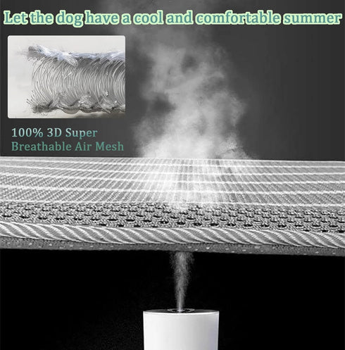 Breathable Dog Crate mat with Anti-Slip Bottom,3D air mesh Pet Crate pad,Non-stuffy Dog Sleeping mat Bed,pet mat, Machine Washable Pet Mat for Dog...