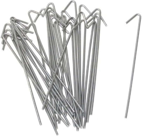 9 Gauge Heavy Duty Fence Ties - Hooked Aluminum Wire Ties for Chain Link Fence - Ties Chain Link Fence Wire to Posts and Rails (Aluminum, 6-1/2" -...
