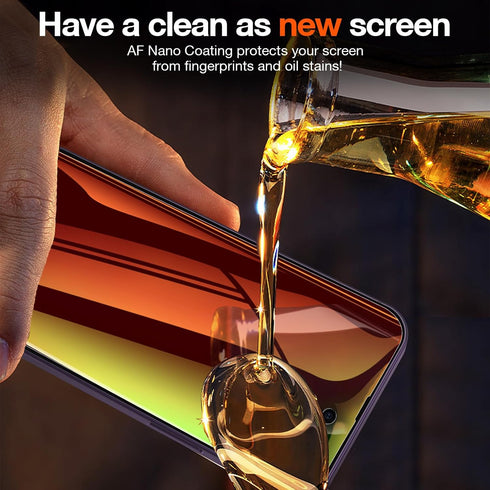 Fotbor for iPhone 14 Pro Max Privacy Screen Protector, 2 Pack Colorful Gradient Anti-Spy Anti-Blue Light Eye Protection Full Adhesive Flexible Fil...