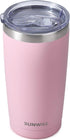 SUNWILL Travel Coffee Tumbler 20 oz, Insulated Mug with Lid, Stainless Steel Cup for Hot and Cold Drinks, Powder Coated Sakura...
