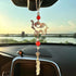 Hanging Car Charm, Handmade Crystal Window Car Hanging Ornaments, Dangling Moon, Healing Crystal Accessories, Rearview Mirror Decorations - Protec...