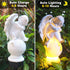 Solar Garden Statues Light, Lovely Waterproof Angel Boy Statues Light for Gravesite Decorations, Memorial Gift...
