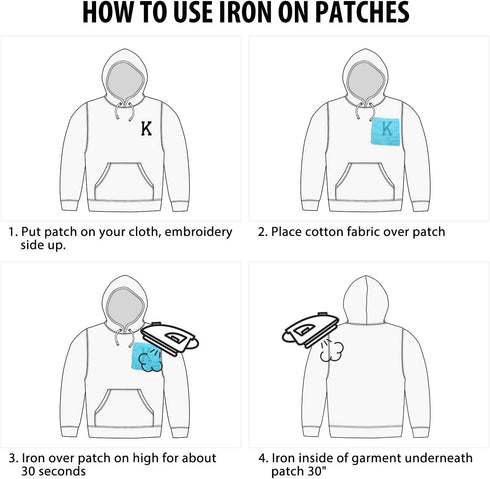 104 Pcs Iron on Letter Alphabet Fabric Patches with Ironed Adhesive Embroidered Decorate Repair A-Z Letter for Bulletin Board School T-Shirts, Jea...