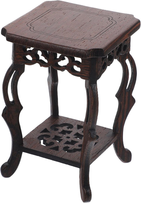 Ciieeo 2pcs Base Flower Pot Base Home Decor Wood Plant Stand Planter Rack Flowerpot Holder Base Home Display Pedestal Planter Holder Planter Stand...