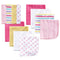 Luvable Friends Unisex Baby Cotton Rich Washcloths, Pink Stripe, One Size...