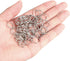 300 PCS 14mm Metal Split Ring Nickel Plated Small Key Chain Ring Part for Connecting Clasps Charms Links and Ornament Crafts, Silver...