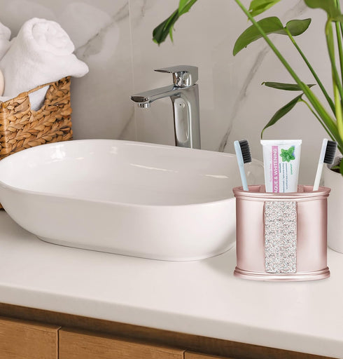 Popular Bath Sinatra Bath Shower Tooth Brush Holder Silver Modern Classic Bath Accessories Decorative Beautiful Hollywood Design Bathroom Accessor...