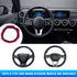3 PCS Car Gear Shift Knob Cover & Handbrake Cover & Steering Wheel Cover, Anti-Slip Breathable Comfortable Handbrake Gear Shift and Steering Wheel...