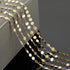 YOUBEIYEE 16.4 Feet Gold Plated Chain for Jewelry Making Brass Sequin Link Chain Roll White Daisy Chain Necklace Bracelet DIY for Women...