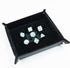 FanRoll by Metallic Dice Games Fold Up Velvet Dice Tray w/PU Leather Backing: Black, Role Playing Game Dice Accessories for Dungeons and Dragons...