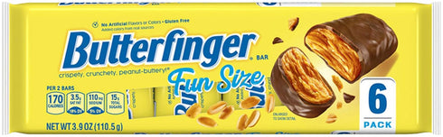 Butterfinger Fun Size Bars 6 Pack Tray, 3.9 oz...