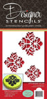Designer Stencils Damask Icon Cake and Cookie Stencil Set, Beige/Semi-Transparent...