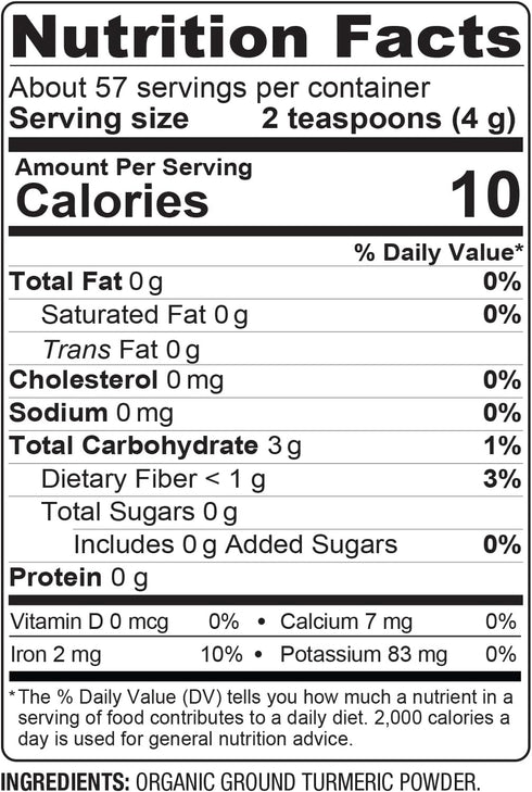 BareOrganics Turmeric Root Powder Superfood, Dietary Supplement, 8 Oz...