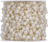 KUPOO 200feet Roll Pearls Beads DIY Party Garland Wedding Centerpieces Bridal Bouquet Crafts Decoration (8+3mm Pearls- Ivroy)...