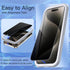 JETech Privacy Screen Protector for iPhone 15 Pro Max 6.7-Inch with Camera Lens Protector, Anti-Spy Tempered Glass Film, Easy Installation Tool, 2...