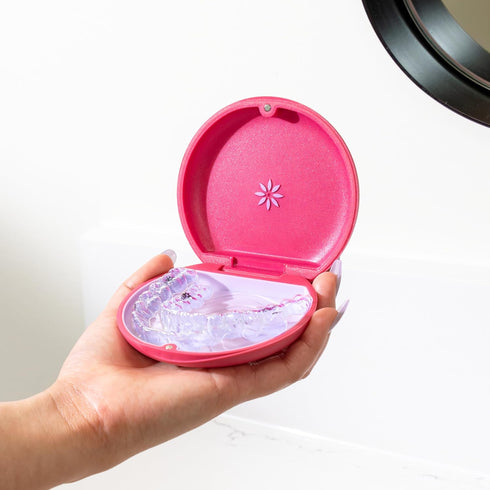 Invisalign Aligner and Retainer Case, Cyberpink...