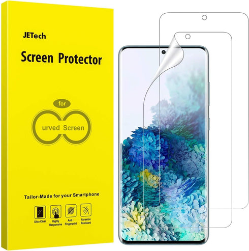 JETech Screen Protector for Samsung Galaxy S20 Plus 5G 6.7-Inch, HD Clarity Flexible TPU Film, Case Friendly, 2-Pack...