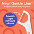Plackers Gentle Line Floss Picks, Fresh Mint Flavor, Fold-Out FlipPick, QuickFix Grip, Easy Storage with Sure-Zip Seal, 150 Count...