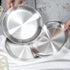 Stainless Steel Cat Dishes for Food and Water Bowls for Small Pets -4 Sets Flat Style...