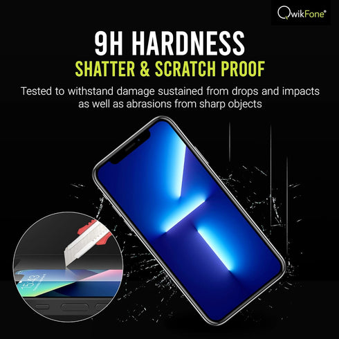 Screen Protector for iPhone 12/12 Pro 6.1 Inch, HD Clear Full Coverage Tempered Glass Film with Bubble Free Easy Installation Tool, 3-Pack......